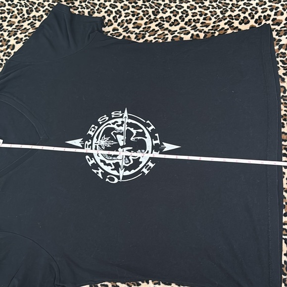 CYPRESS HILL 🖤💀 Black Graphic Logo XL T-shirt Rap Music Smoke V-Neck 420 Skull - Picture 10 of 16